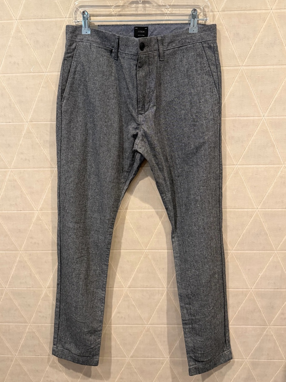 J Crew 484 Slim Fit 30 x 32 Brushed Twill Pants New Grey Carbon NWT Chino